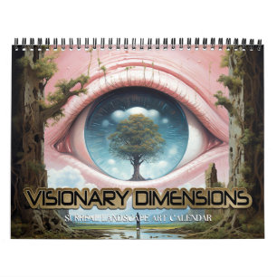 Calendrier Dimensions Visionnaires 2025 5 Paysages surréalist