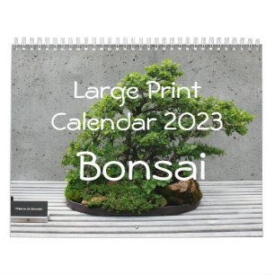 Calendrier d'impression grand format 2023 - Bonsai