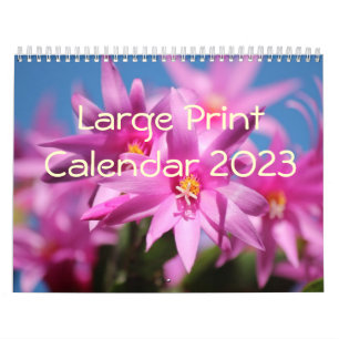 Calendrier d'impression grand format 2023 - Fleurs