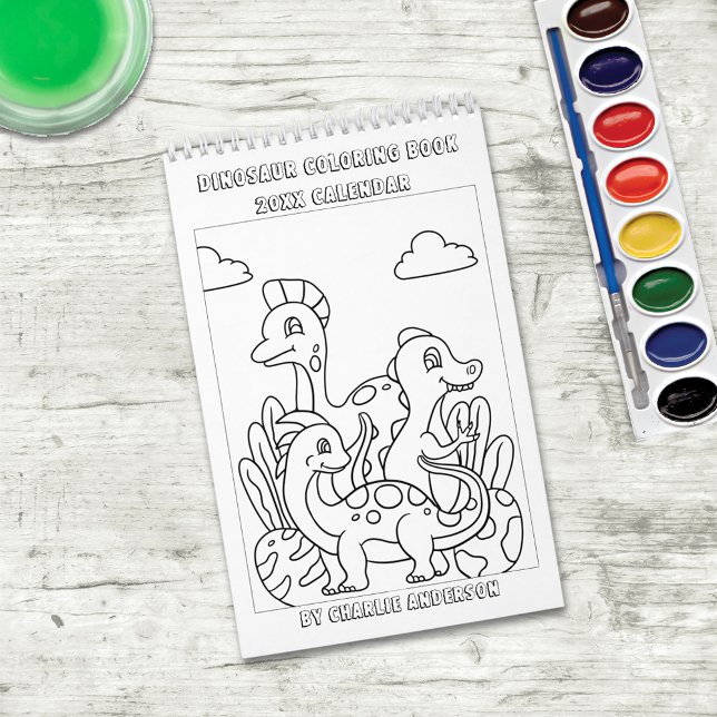 Calendrier Dinosaures | Livre de coloriage pour enfants (Créateur téléchargé)