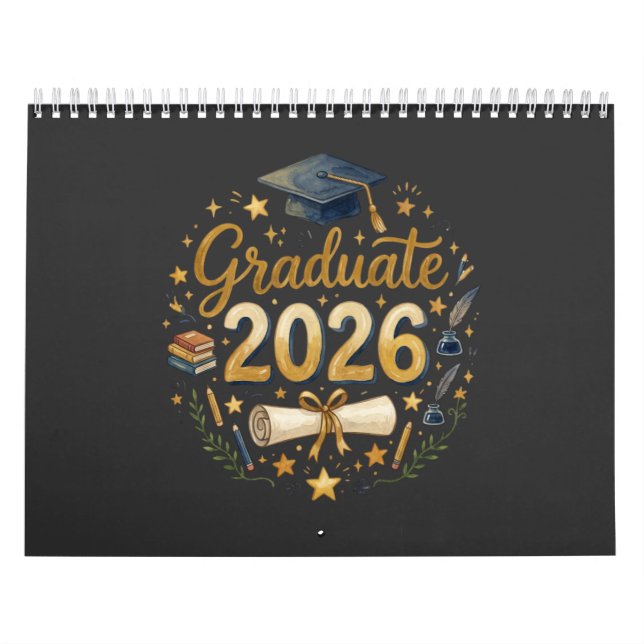 Calendrier Diplômé sur mesure de la promotion 2026 Famille pe (Protection)