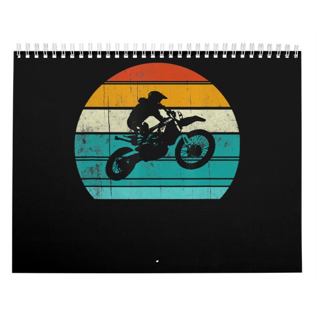 Calendrier Dirt Bike Motocross Motorcycle Cadeau Pour Hommes (Protection)