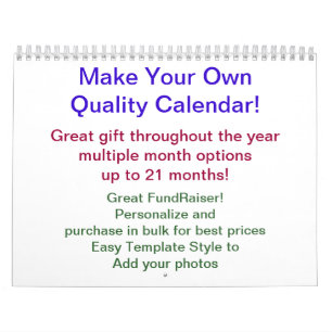 Calendrier DO-IT-YOURSELF collecte de fonds