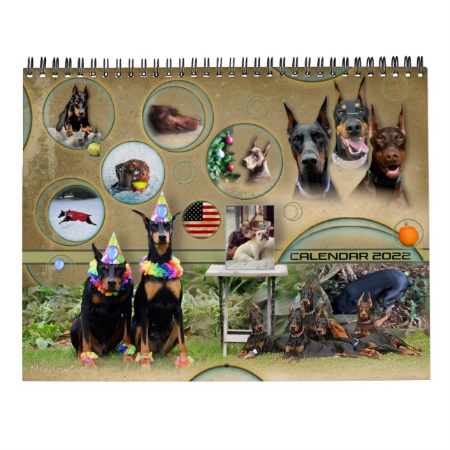 Calendrier Dobermantalk 2022 (Dos)