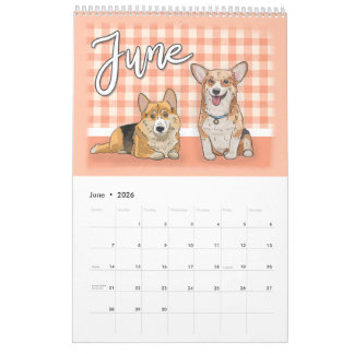 Calendrier Dog Lovers Calendar 2026 | Hand Drawn Ilustrations