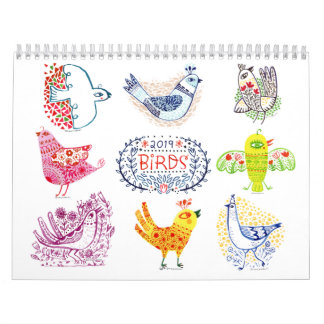 Calendrier d'oiseaux
