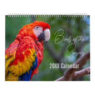 Calendrier d'oiseaux Choisissez votre mois / année