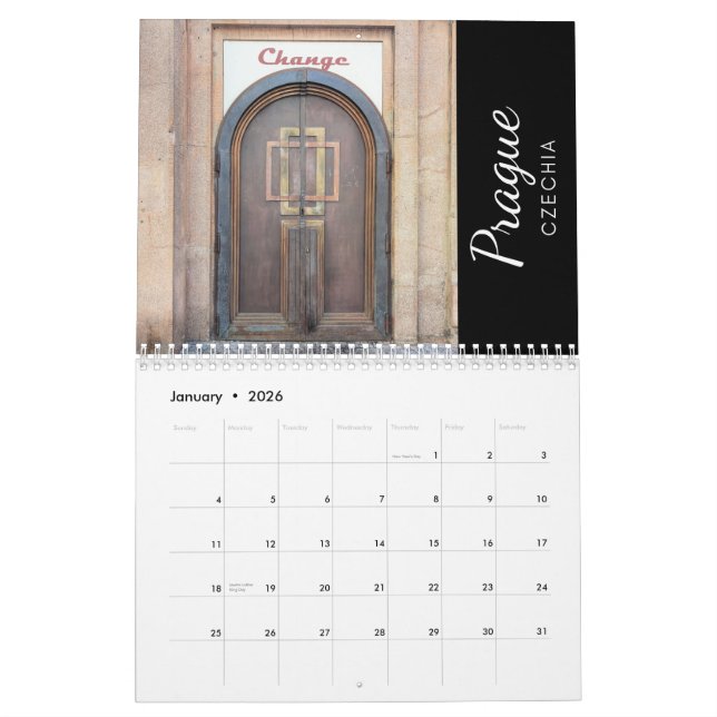 Calendrier Doors of Europe 2026 Calendar (Jan 2026)
