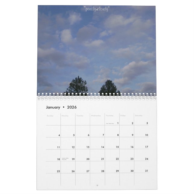 Calendrier dramatique 2009 de nature (Jan 2026)