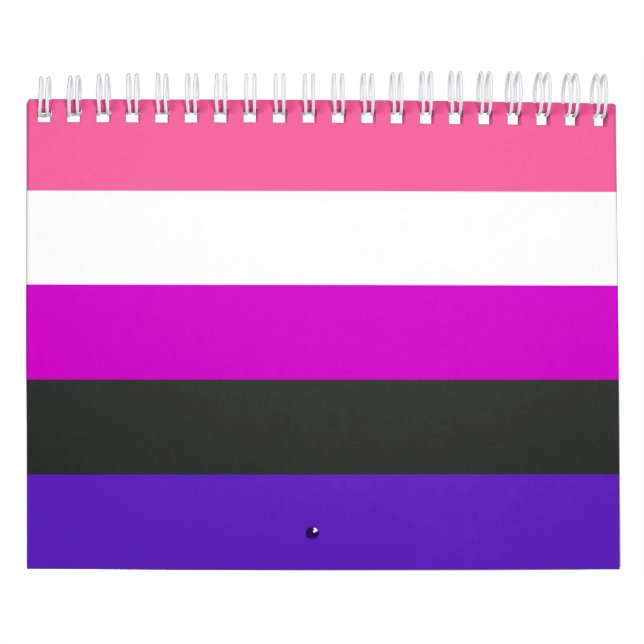 Calendrier Drapeau de fierté genderfluid (Protection)