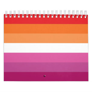 Calendrier Drapeau de la fierté lesbienne