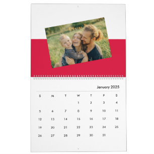 Calendrier Drapeau polonais Ajouter photo Pologne 2025 Fotoka