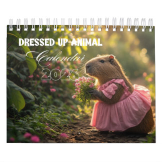 Calendrier Dressed Up Animal Calendar 2026