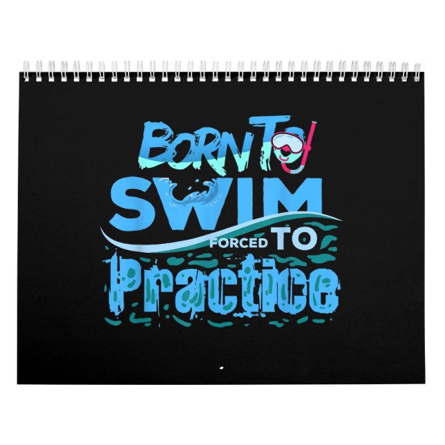 Calendrier Drôle cadeau de natation pour nager (Protection)