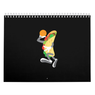 Calendrier Drôle Cinco De Mayo Taco Basketball Joueur sporti
