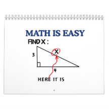 Calendrier drôle de maths Facile Trouver X – Prof