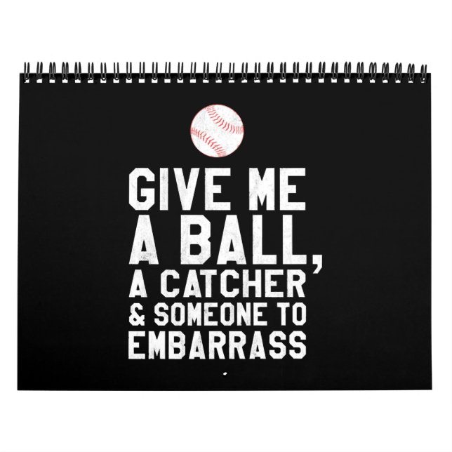 Calendrier Drôle Le Pitcher De Baseball Me Donne Un Bal (Protection)