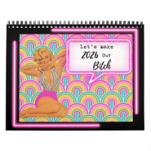 Calendrier drôle pour cadeau d'amie rétro vintage