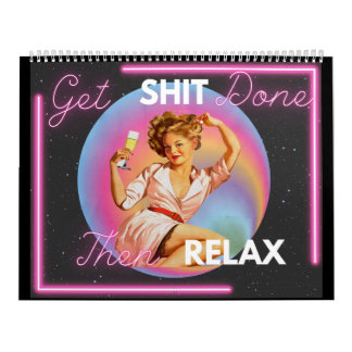 Calendrier drôle pour elle Cadeau Amie Rétro "Term