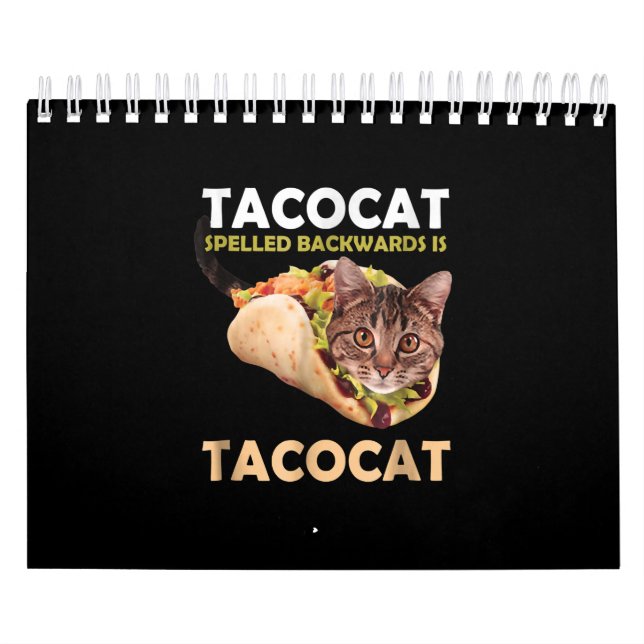 Calendrier Drôle Tacocat Tacocat Taco Cat épinglé en arrière (Protection)