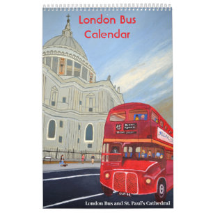 Calendrier du bus rouge de Londres