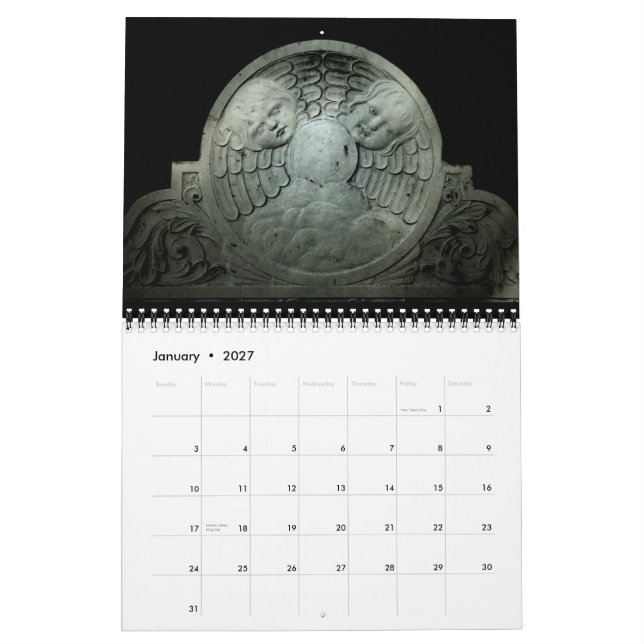Calendrier du cimetière 2010 (Jan 2027)