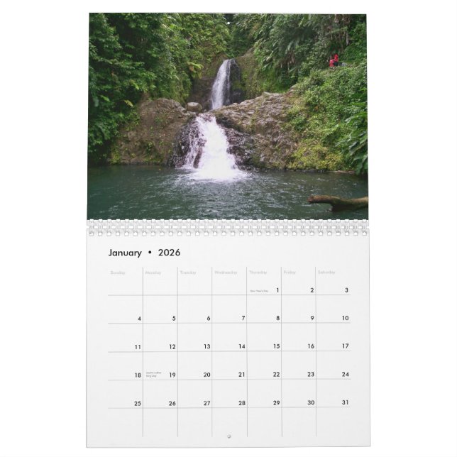 Calendrier du Grenada (Jan 2026)