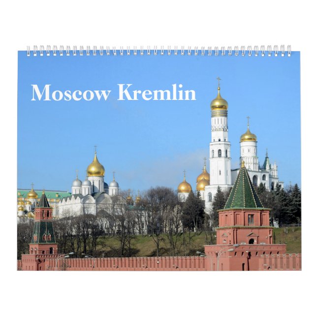 Calendrier du Kremlin de Moscou 12 mois (Protection)