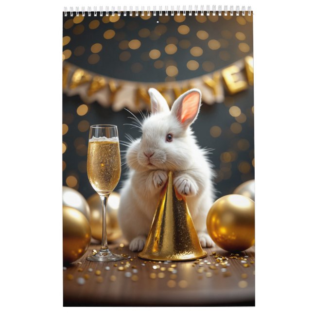 Calendrier du lapin mignon (Protection)