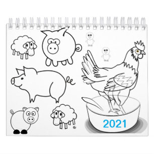 Calendrier du livre de coloriage coloré pour enfa