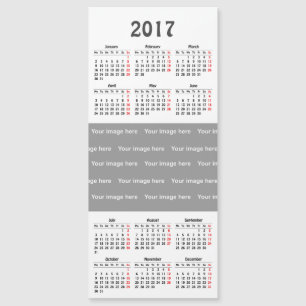 calendrier du modèle 2017