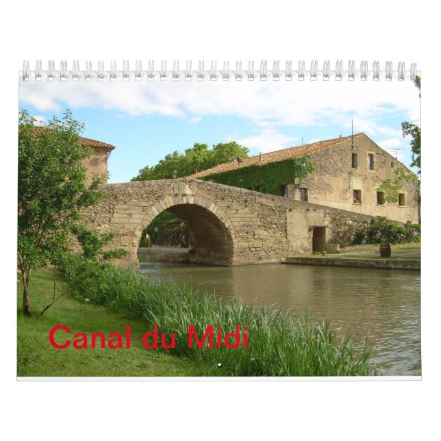 Calendrier du mur Canal du Midi (Protection)