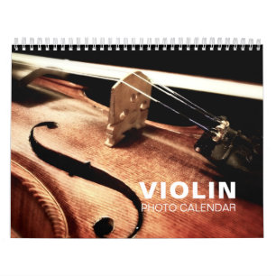 Calendrier du mur de photos de violon
