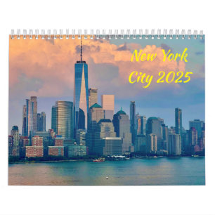 Calendrier du mur d'humeur de New York pour 2025