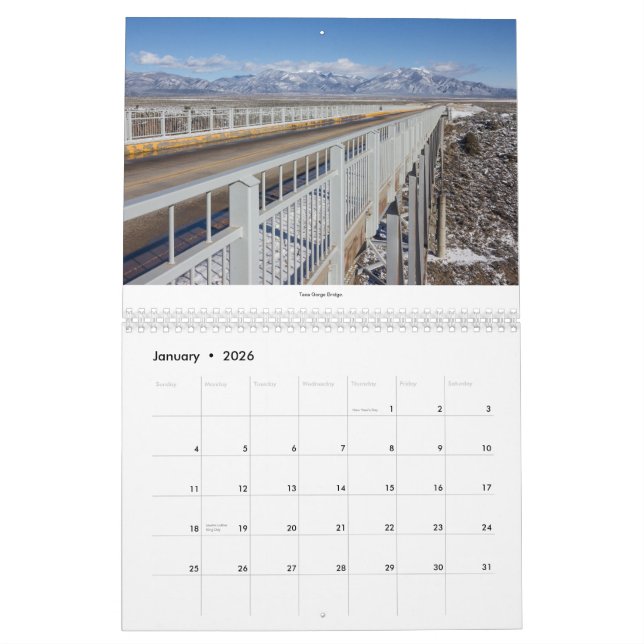 Calendrier du nord de photographie du Nouveau (Jan 2026)