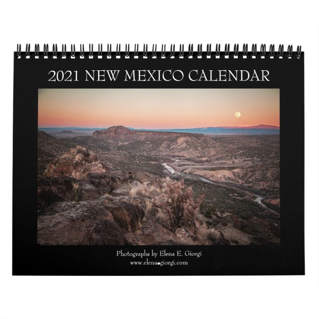Calendrier du Nouveau-Mexique 2021 (Protection)