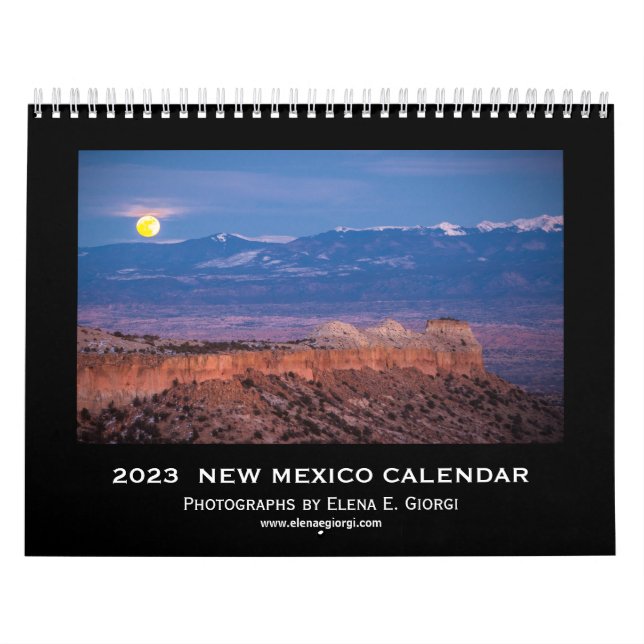 Calendrier du Nouveau-Mexique 2023 (Protection)