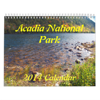 Calendrier du parc national 2014 d'Acadia