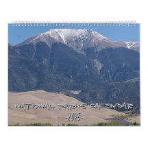 Calendrier du parc national 2025