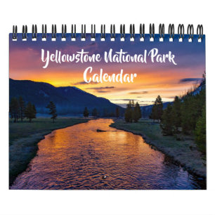 Calendrier du parc Yellowstone de petite taille
