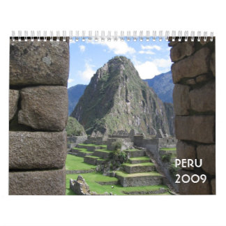 Calendrier du Pérou 2009