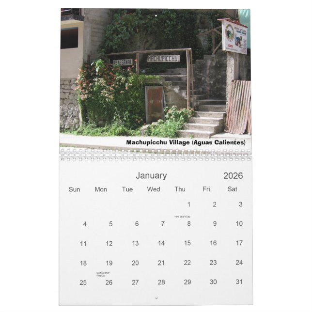 Calendrier du Pérou 2009 (Jan 2026)
