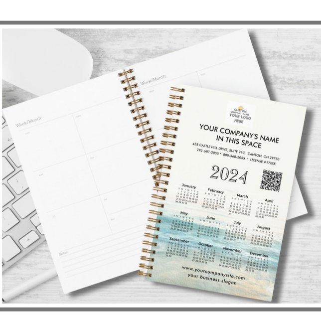Calendrier du planificateur de code QR du logo de  (Créateur téléchargé)