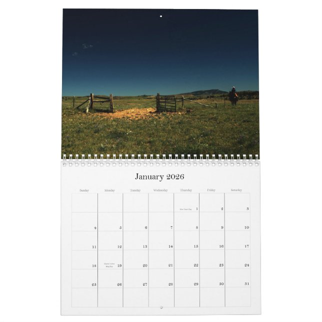 Calendrier du ranch 2011 de Sweetgrass (Jan 2026)