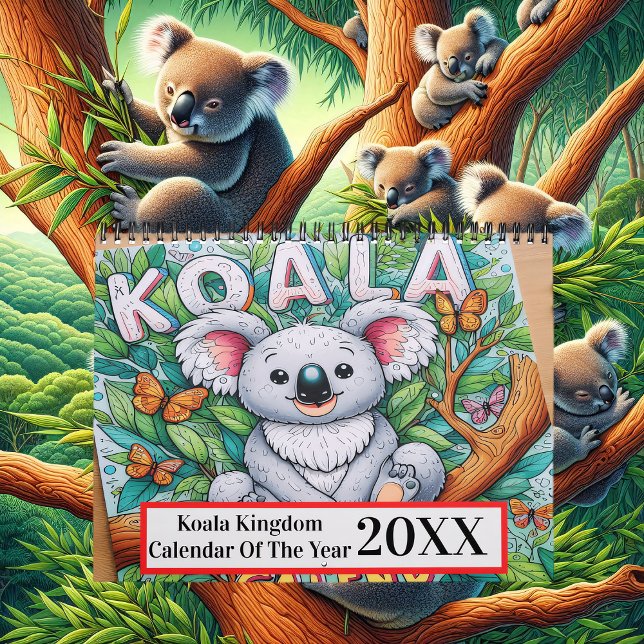 Calendrier Du Royaume De Koala De L'Année 2025/202 (Créateur téléchargé)