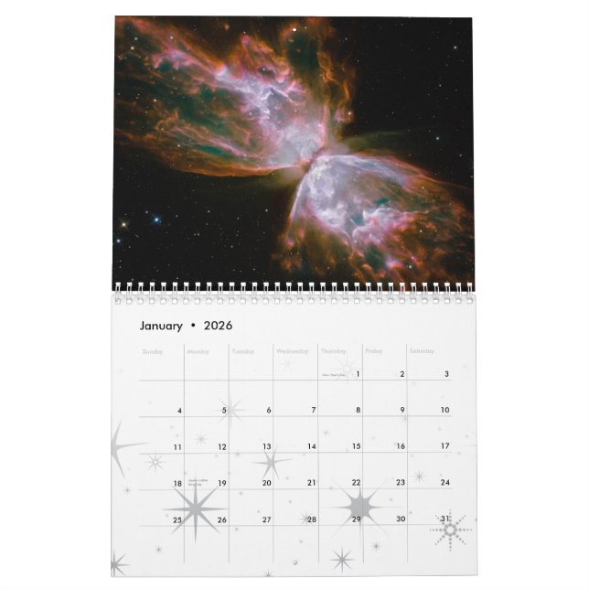 Calendrier du télescope spatial 2010 de Hubble (Jan 2026)