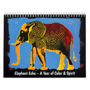 Calendrier Écho d'Éléphant – Une année de couleur et d'esprit