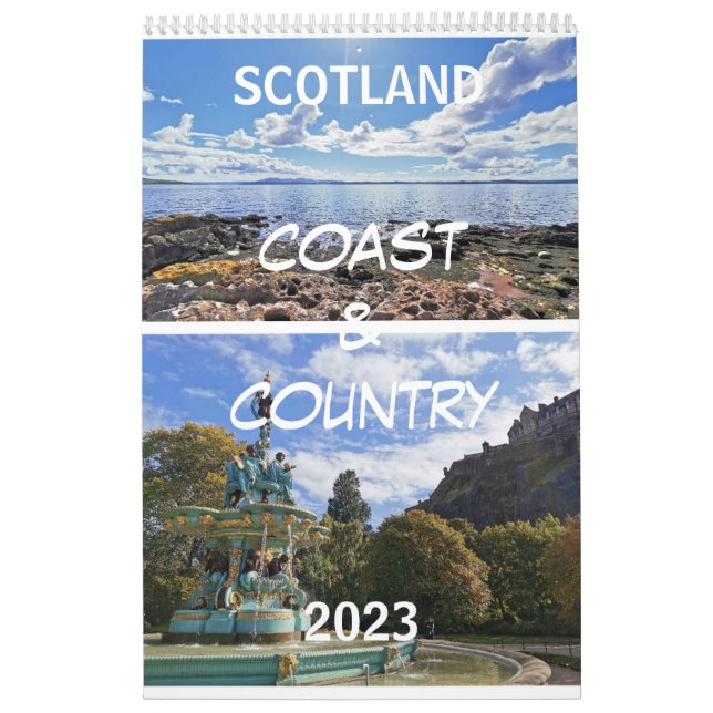 Calendrier écossais 2023 - Côte & Pays (Protection)