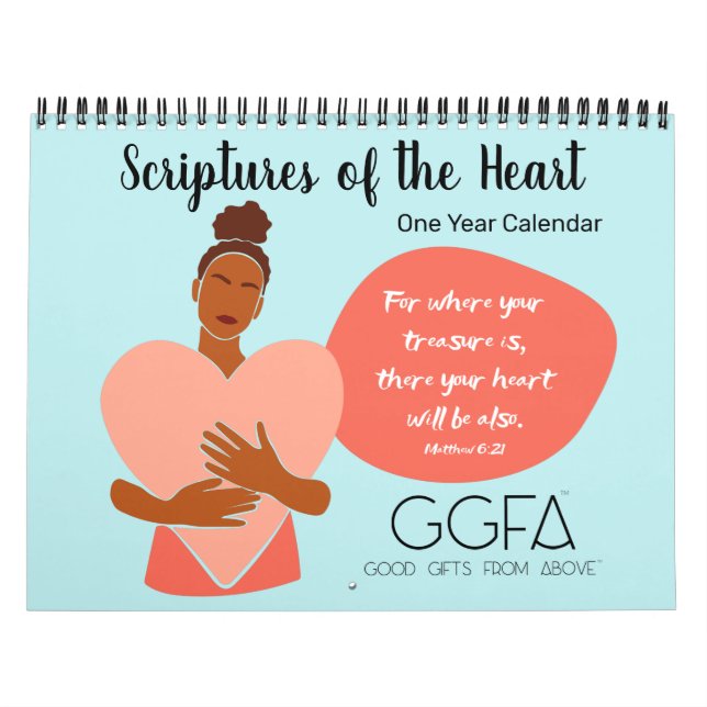 Calendrier Écritures du coeur chrétien de la femme (Protection)