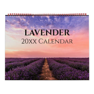 Calendrier Éditable Lovely Lavender